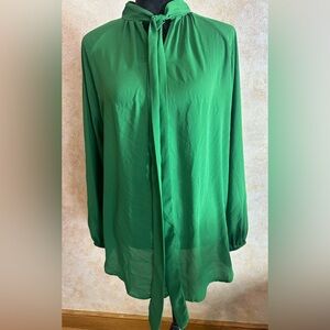 Green blouse